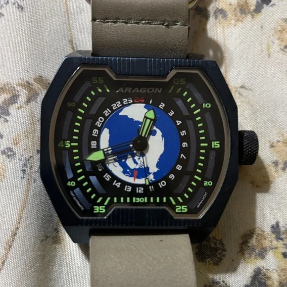 Aragon Black and Gray Men's Watch - Picture 1 of 2